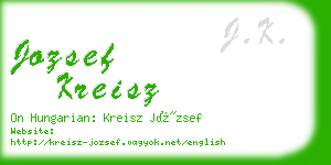 jozsef kreisz business card